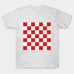 Red and white checkerboard of Croatia T-Shirt